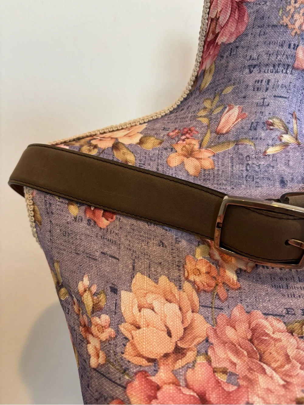 Salvatore Ferragamo men’s suede belt